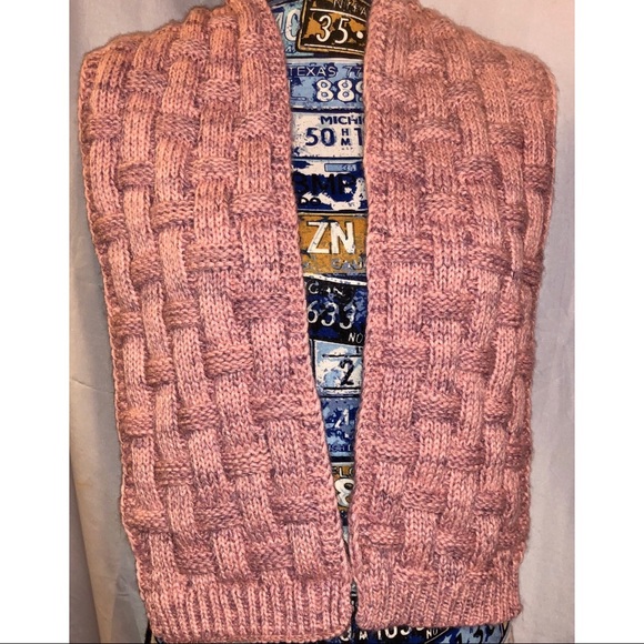 2-Pc Hat & Scarf Pink/Grey Fleece Lined NWT Cozy - Picture 6 of 7